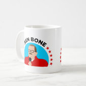 Ken-Knochen-Kaffee-Tasse: "KEN-KNOCHEN " Kaffeetasse (Vorderseite Links)