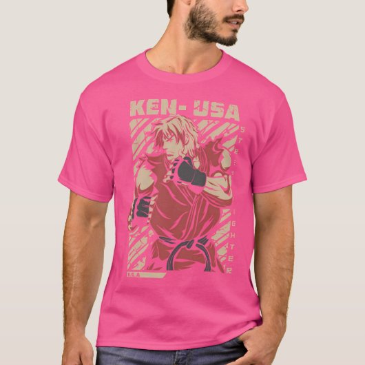 Ken Masters - Street Fighter T-Shirt (Vorderseite)