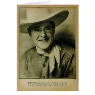 Ken Maynard 1926 Vintage Porträtkarte