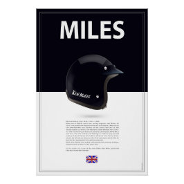 Ken Miles Helmet Poster