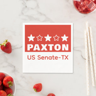 Ken PAXTON für US-Senat Texas 2026 Serviette