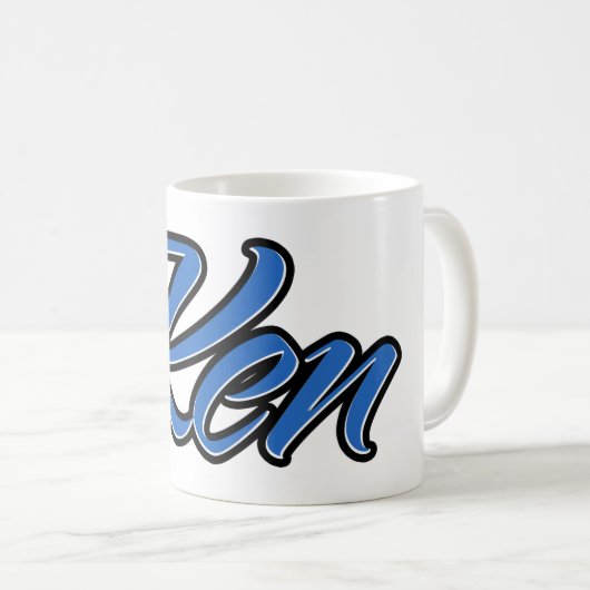 Ken Vorname Name blue Tasse Kaffeetasse (VorderseiteRechts)