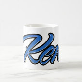 Ken Vorname Name blue Tasse Kaffeetasse (Mittel)