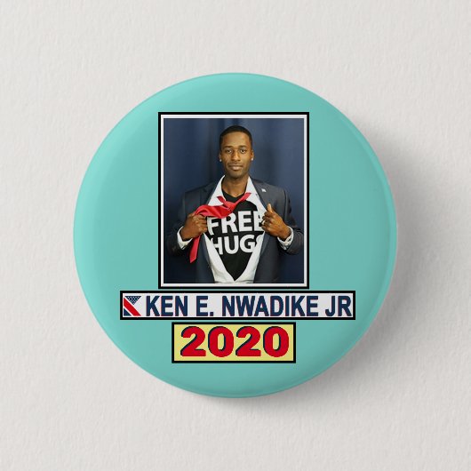 Ken W. Nwadike, Jr. für Präsident Button (Vorderseite)