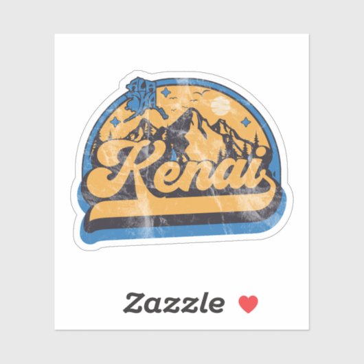 Kenai, Alaska Aufkleber (Blatt)