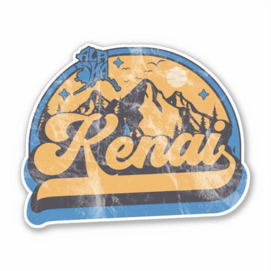 Kenai, Alaska Aufkleber (Vorderseite)