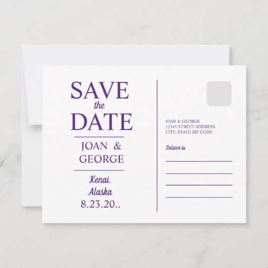 Kenai, Alaska, Save The Date (Rückseite)