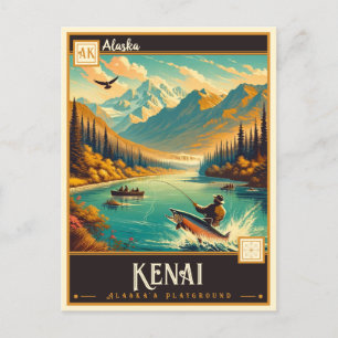 Kenai, Alaska   VINTAG Postkarte