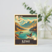 Kenai, Alaska | VINTAG Postkarte (Stehend Vorderseite)
