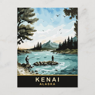 Kenai, Alaska, Vintage Travel Postkarte