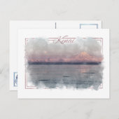 Kenai Alaskan Watercolor Postcard Postkarte (Vorne/Hinten)