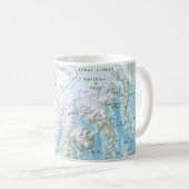 Kenai Fjord-Karten-Tasse Kaffeetasse (VorderseiteRechts)