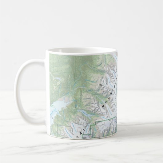 Kenai Fjord-Karten-Tasse Kaffeetasse (Links)
