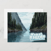 Kenai Fjords Alaska Fjord Art Print Postkarte (Vorne/Hinten)