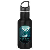 Kenai Fjords National Park Edelstahlflasche (Vorderseite)