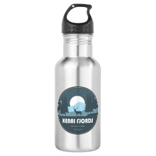 Kenai Fjords National Park Hirsche Edelstahlflasche