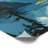 Kenai Fjords National Park Travel PS Poster (Ecke)