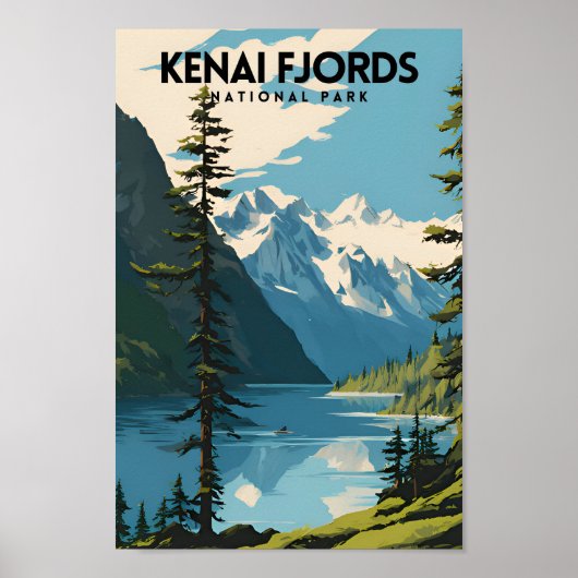 Kenai Fjords National Park Travel PS Poster (Vorne)