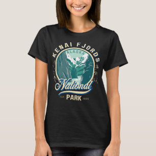 Kenai Fjords National Park Wildlife Design Alaska T-Shirt