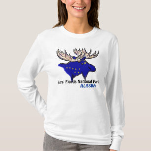 Kenai Fjords Nationalpark Alaska Flagge Damen T-Shirt
