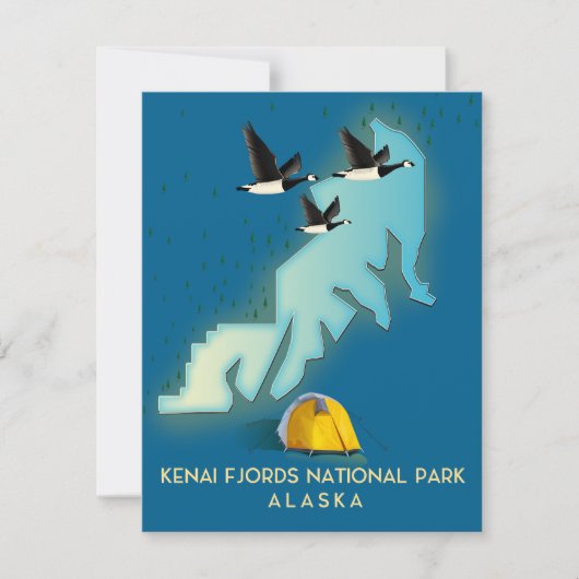 Kenai Fjords Nationalpark Alaska Reiseplan (Vorderseite)