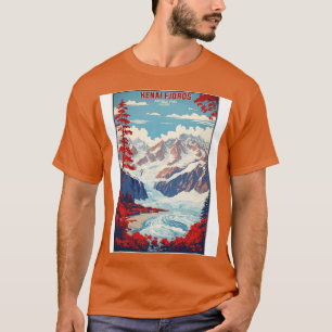 Kenai Fjords Nationalpark Alaska USA Vintag Trav T-Shirt