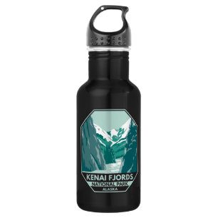 Kenai Fjords Nationalpark Alaska Vintag Edelstahlflasche