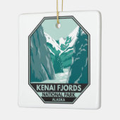 Kenai Fjords Nationalpark Alaska Vintag Keramikornament (Links)