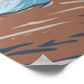 Kenai Fjords Nationalpark Harding Icefield Poster (Ecke)