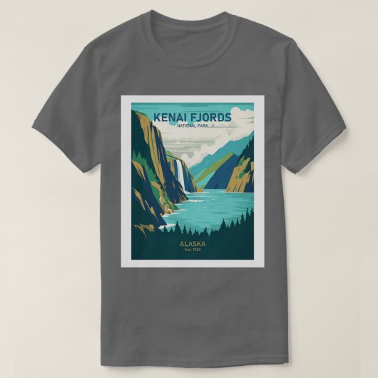 KENAI FJORDS NATIONALPARK - Hemd 1 T-Shirt (Design vorne)