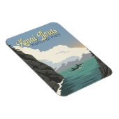 Kenai Fjords Nationalpark Illustration Reisen Art Magnet (Rechte Seite)