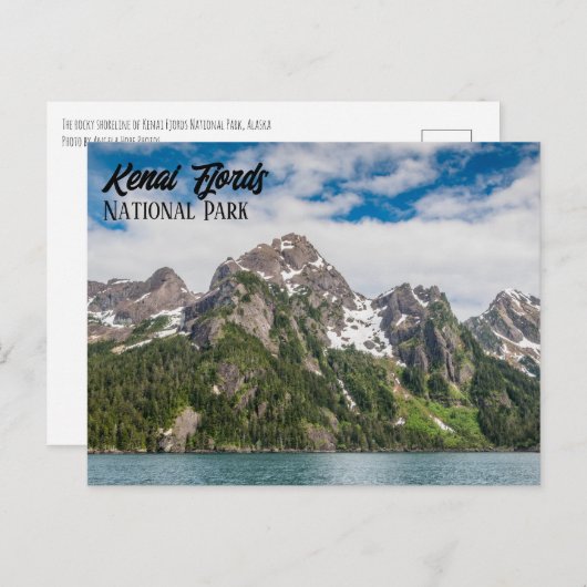 Kenai Fjords Nationalpark Landschaft Postkarte (Vorne/Hinten)