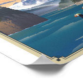 Kenai Fjords Nationalpark Litho Artwork Poster (Ecke)