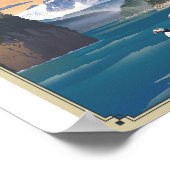 Kenai Fjords Nationalpark Litho Artwork Poster (Ecke)