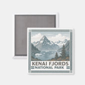 Kenai Fjords Nationalpark Magnet (Vorderseite/Rückseite)