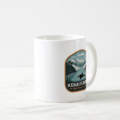 Kenai Fjords Nationalpark Orca Abzeichen Kaffeetasse (VorderseiteRechts)