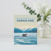 Kenai Fjords Nationalpark Orca Alaska Karte (Stehend Vorderseite)