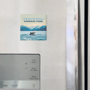 Kenai Fjords Nationalpark Orca Alaska Vintag Magnet