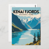 Kenai Fjords Nationalpark Postkarte (Vorne/Hinten)