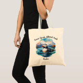 Kenai Fjords Nationalpark Puffin Tote Bag Tragetasche (Vorderseite (Produkt))