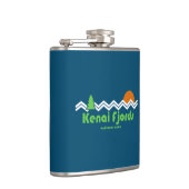 Kenai Fjords Nationalpark Retro Flachmann (Rechts)