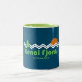 Kenai Fjords Nationalpark Retro Zweifarbige Tasse (Mittel)