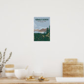 Kenai Fjords Nationalpark Skilak Vintag Poster (Küche)