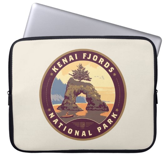 Kenai Fjords Nationalparks Laptopschutzhülle (Vorderseite)