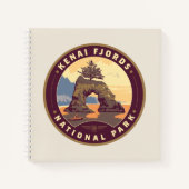Kenai Fjords Nationalparks Notizblock (Vorderseite)