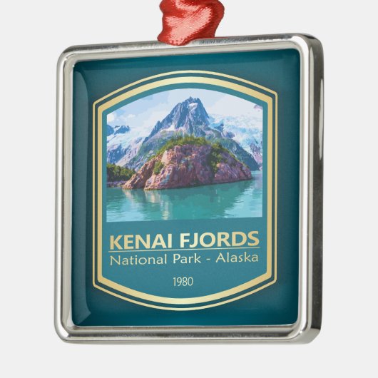 Kenai Fjords NP (PF1) Ornament Aus Metall (Links)