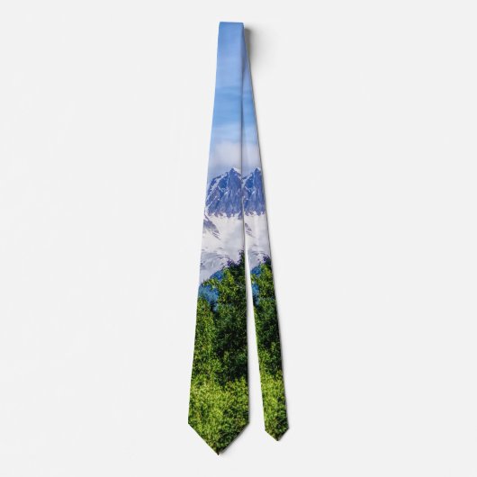 Kenai Fjords Snowy Mountains Neck Tie Krawatte (Vorderseite)