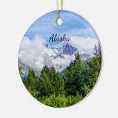 Kenai Fjords Snowy Mountains Ornament (Links)