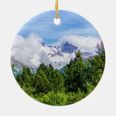 Kenai Fjords Snowy Mountains Ornament (Hinten)