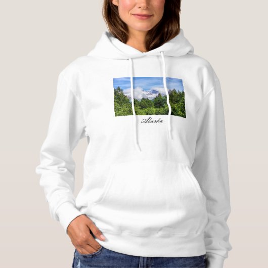 Kenai Fjords Snowy Mountains Sweatshirt Hoodie (Vorderseite)